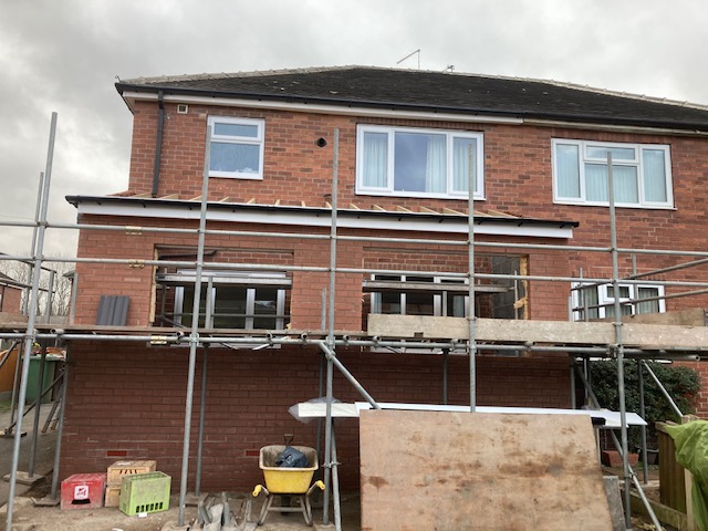 exterior photo of single story extension