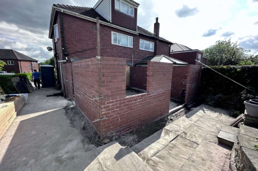 Single story Brick extension
